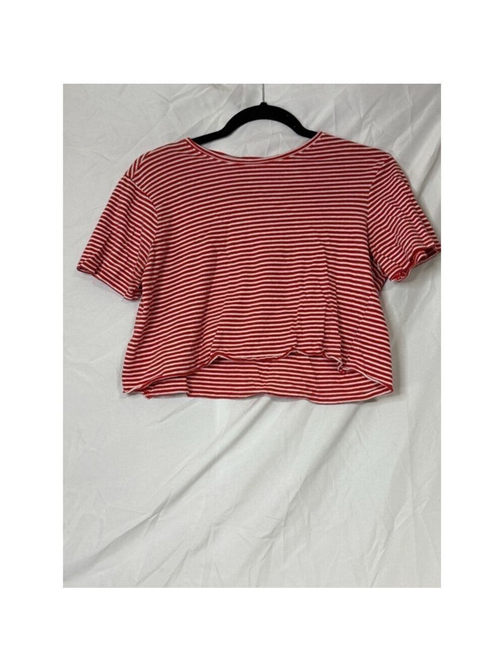 ☔️ Women's Zara Trafaluc Top Size S Red Striped